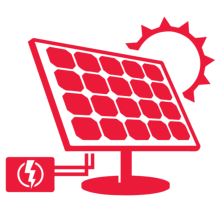Icono de interconectores: Instalación de paneles solares aprobados por CFE.
