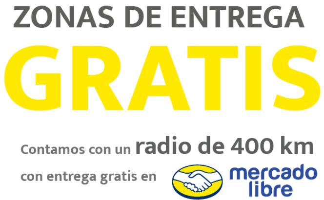 Envío gratis hasta 400km a la redonda