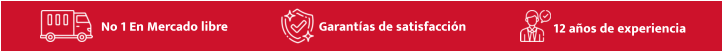 No 1 En Mercado libre Garantías de satisfacción 12 años de experiencia