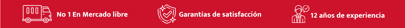 No 1 En Mercado libre Garantías de satisfacción 12 años de experiencia